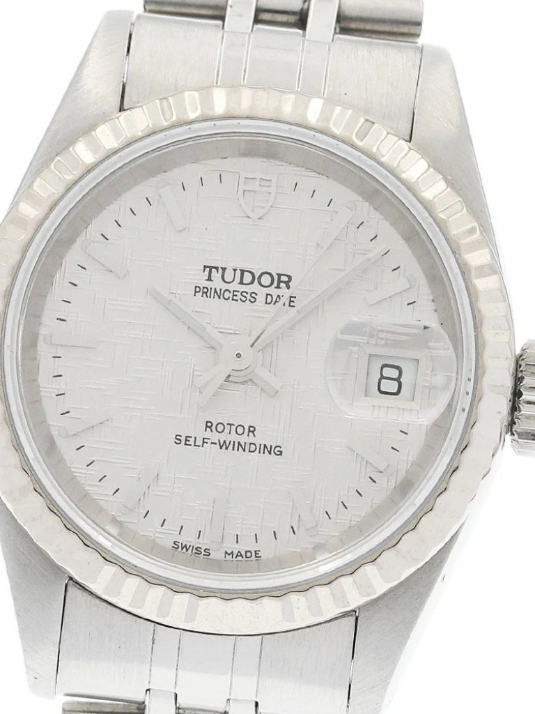 Tudor Princess Date 92414 Wg Bezel Silver Dial Automatic Ladies Watch943192